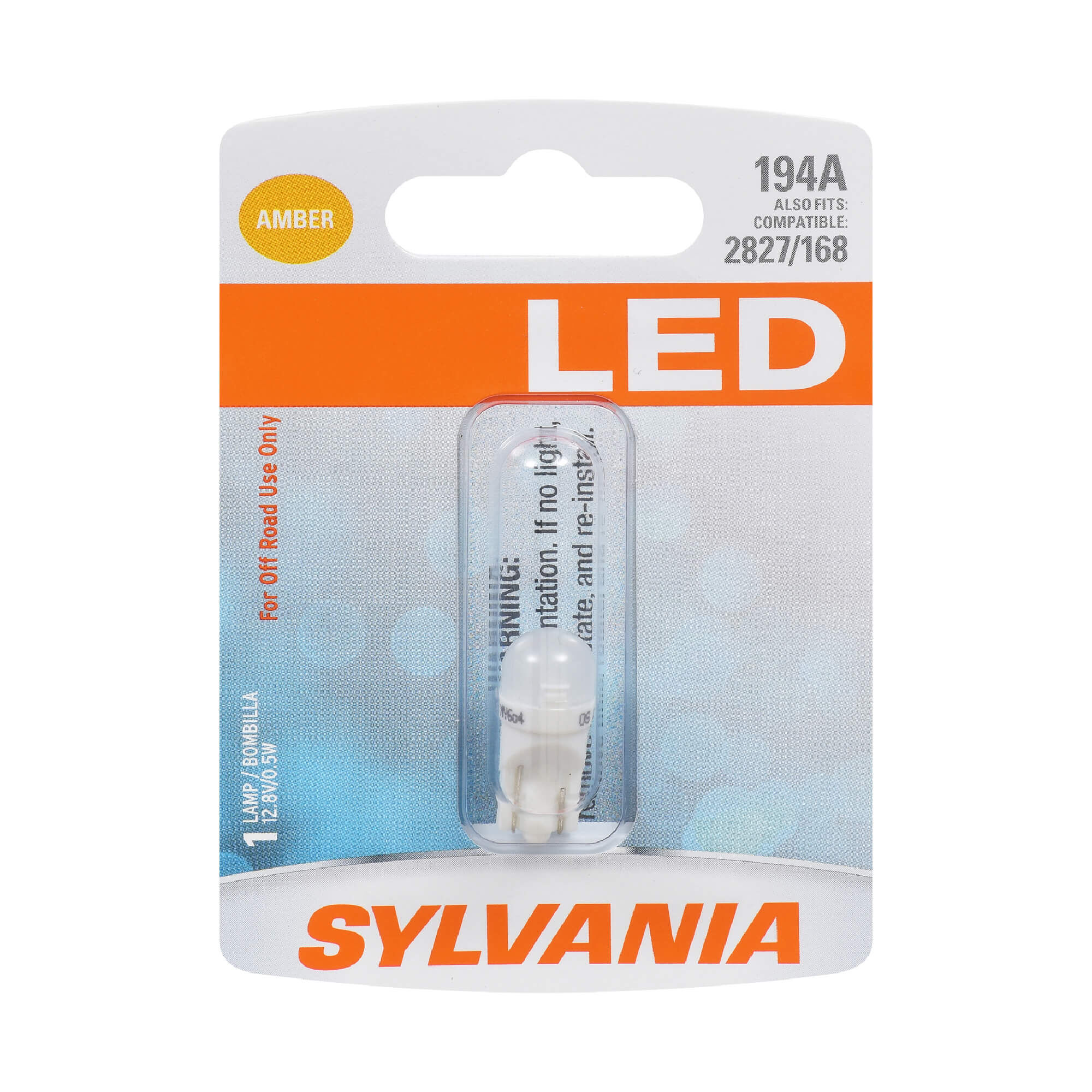 SYLVANIA 194A AMBER SYL LED Mini Bulb Mini Bulb 2 Pack